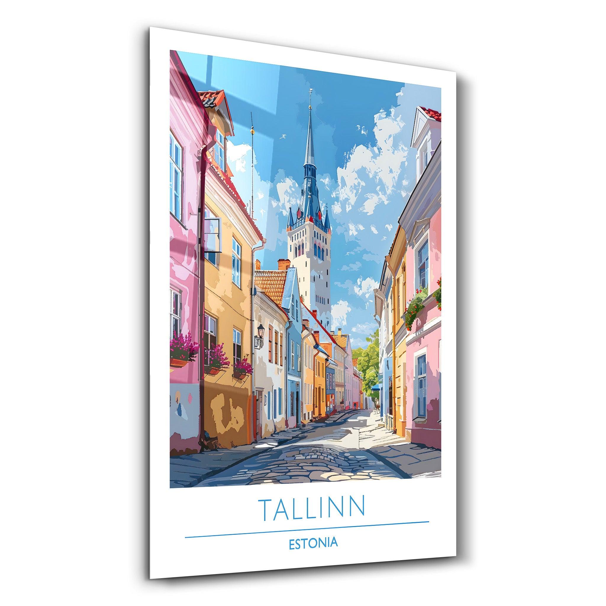 Talinn Estonia-Travel Posters | Glass Wall Art - Artdesigna