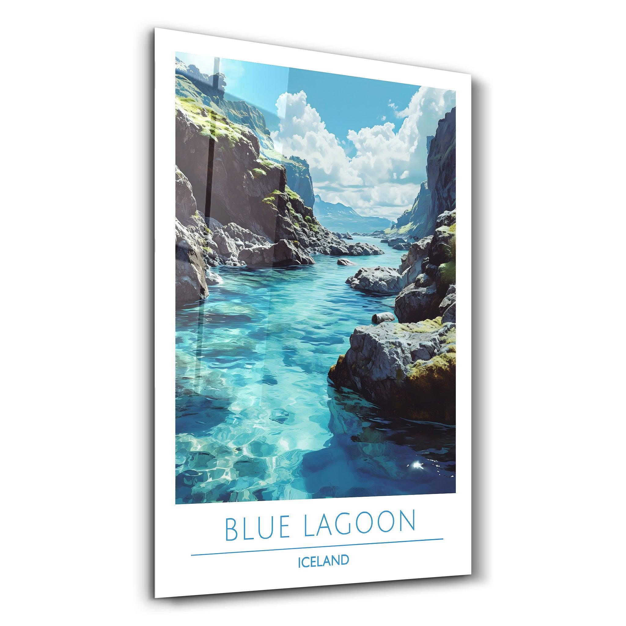 Blue Lagoon Iceland-Travel Posters | Glass Wall Art - Artdesigna