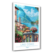 Lake Como Italy-Travel Posters | Glass Wall Art - Artdesigna