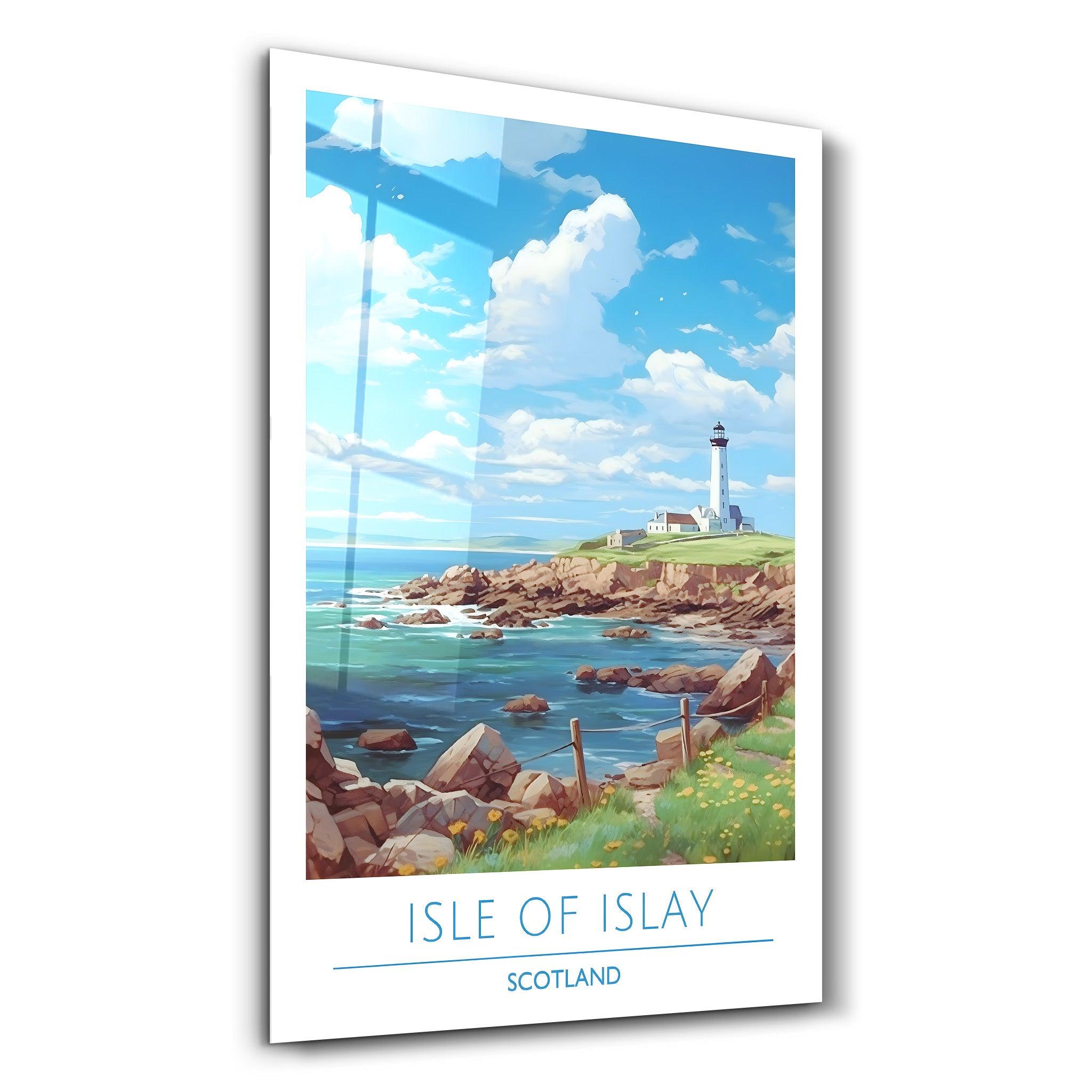 Isle Of Islay Scotland-Travel Posters | Glass Wall Art - Artdesigna