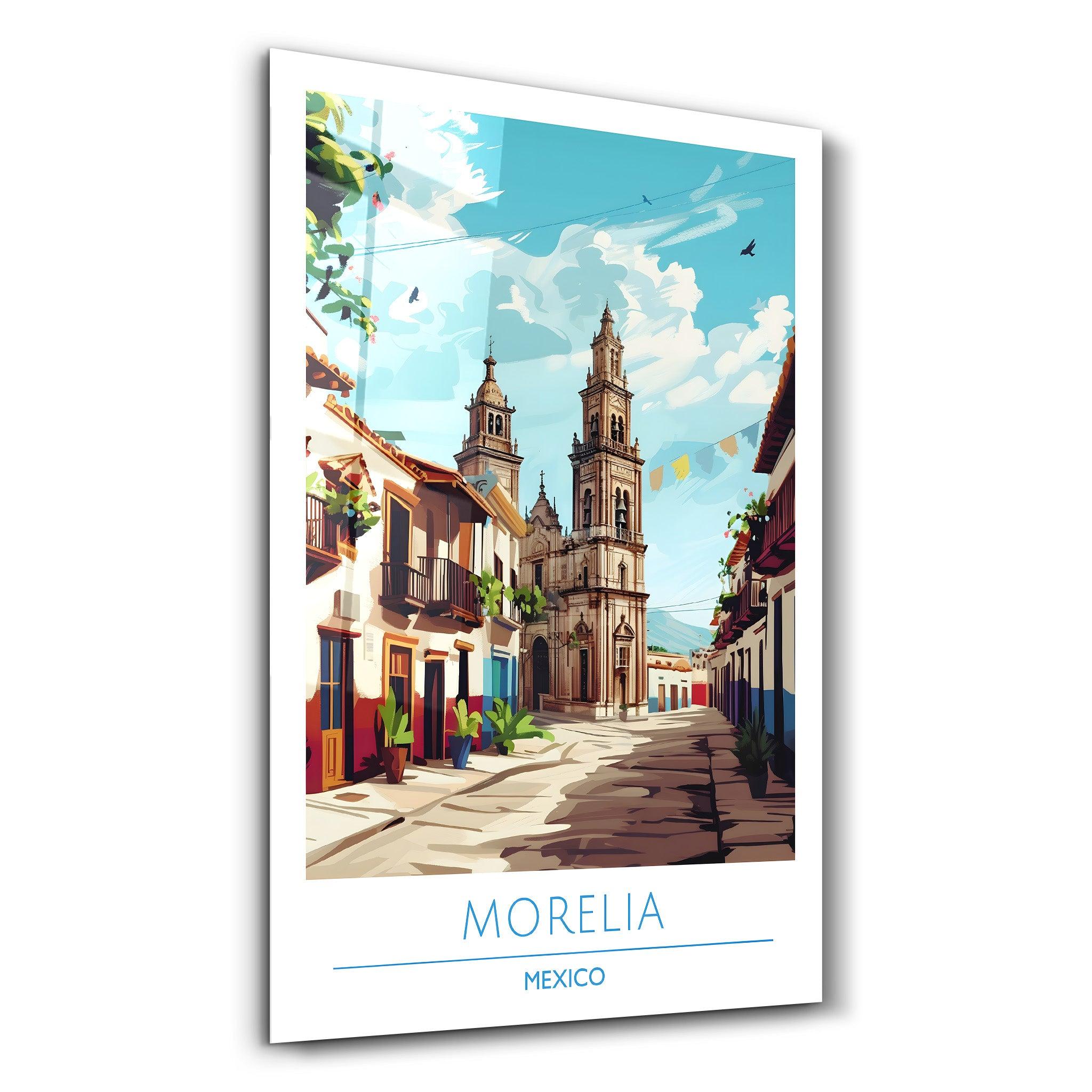 Moralia Mexico-Travel Posters | Glass Wall Art - Artdesigna