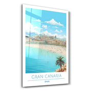 Gran Canaria Spain 2-Travel Posters | Glass Wall Art - Artdesigna