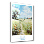 Kent England-Travel Posters | Glass Wall Art - Artdesigna