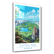 Central Park 3-New York USA-Travel Posters | Glass Wall Art - Artdesigna