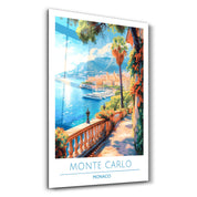 Monte Carlo Monaco-Travel Posters | Glass Wall Art - Artdesigna