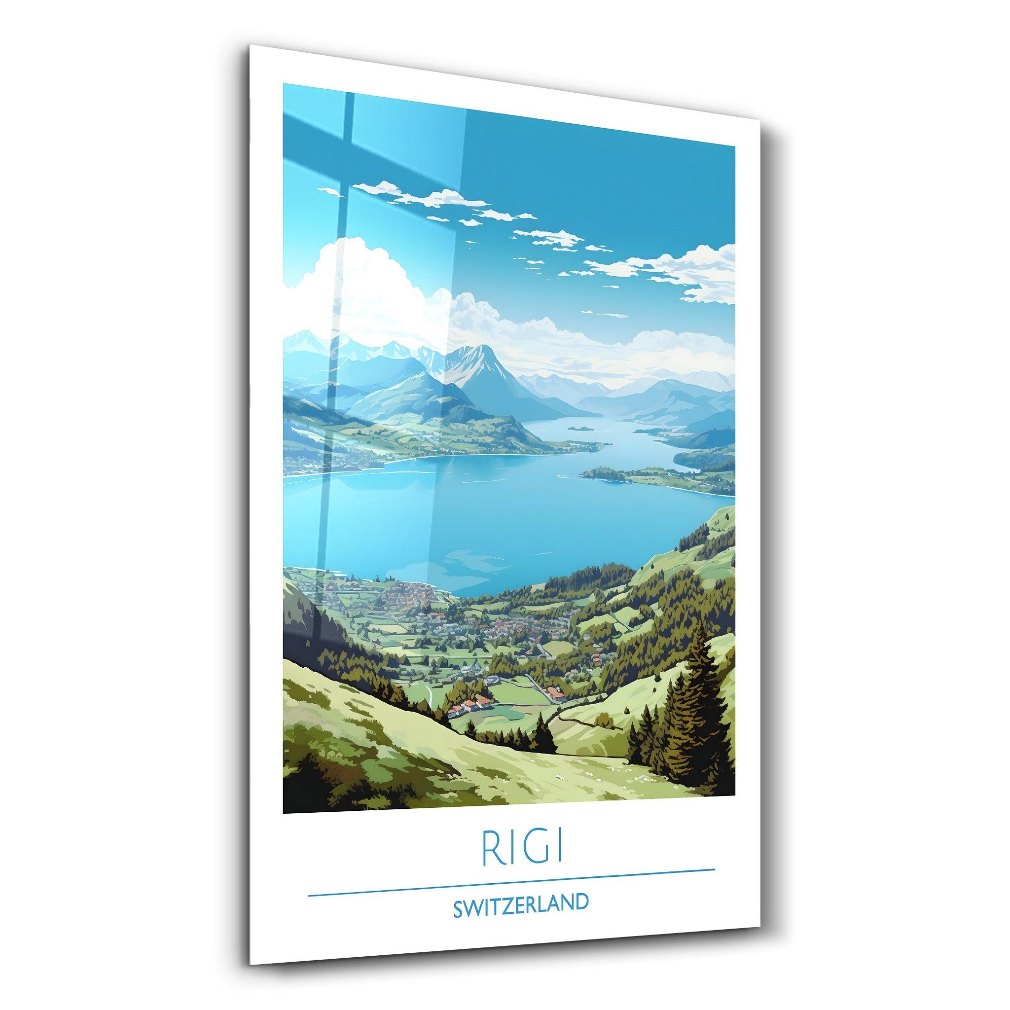 Rigi Switzerland-Travel Posters | Glass Wall Art - Artdesigna