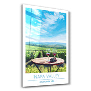 Napa Valley-California USA-Travel Posters | Glass Wall Art - Artdesigna