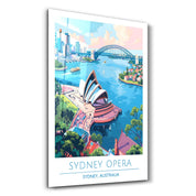 Sydney Opera Australia 2-Travel Posters | Glass Wall Art - Artdesigna