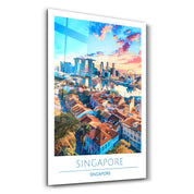 Singapore Singapore-Travel Posters | Glass Wall Art - Artdesigna