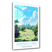 Greenwich Park-London England-Travel Posters | Glass Wall Art - Artdesigna