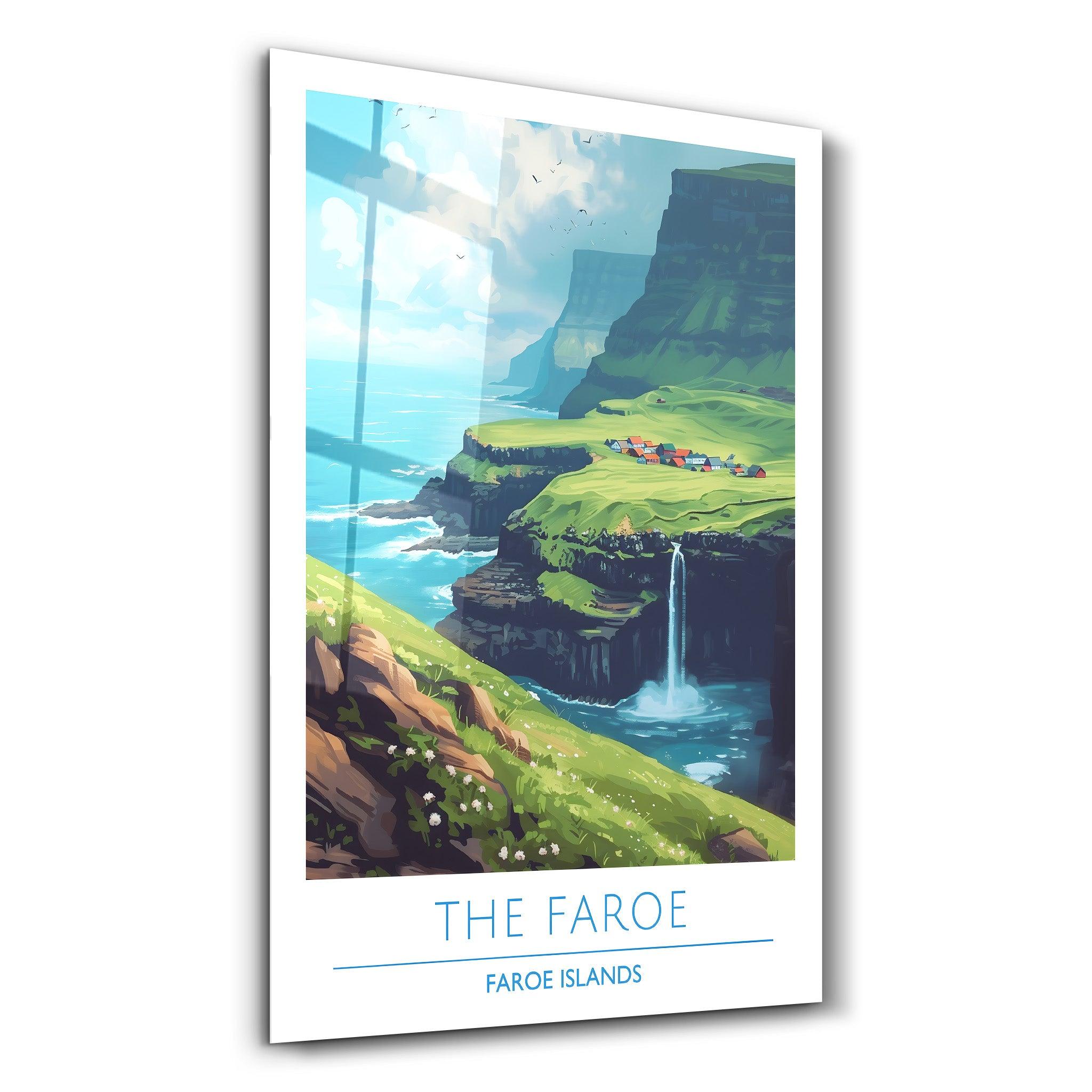 The Faroe Faroe Islands-Travel Posters | Glass Wall Art - Artdesigna