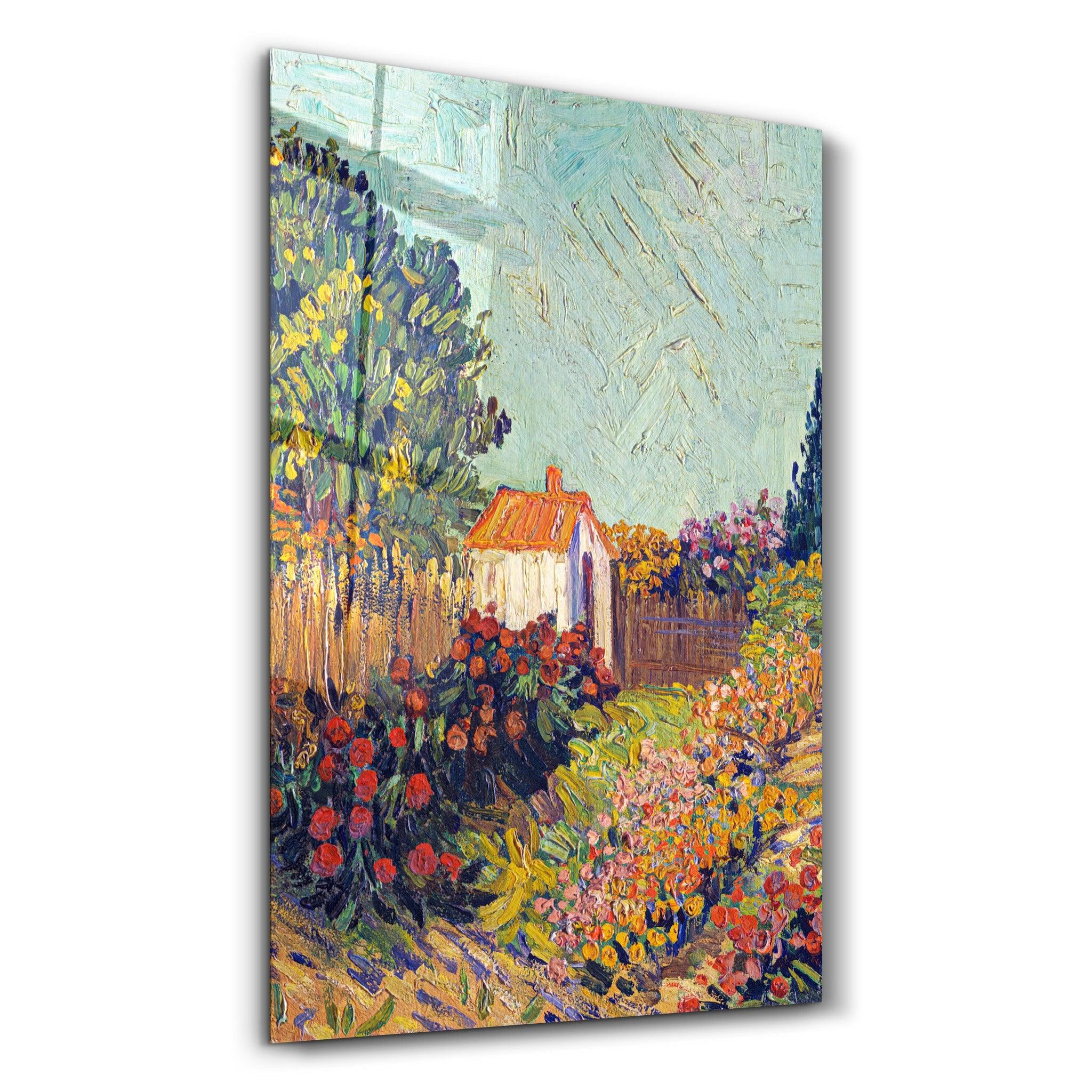 Landscape (1925–1928) by Vincent van Gogh | Glass Wall Art - Artdesigna