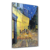 Vincent van Gogh's Café Terrace at Night (1888) | Glass Wall Art