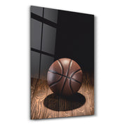 Basketball | Glass Wall Art - Artdesigna