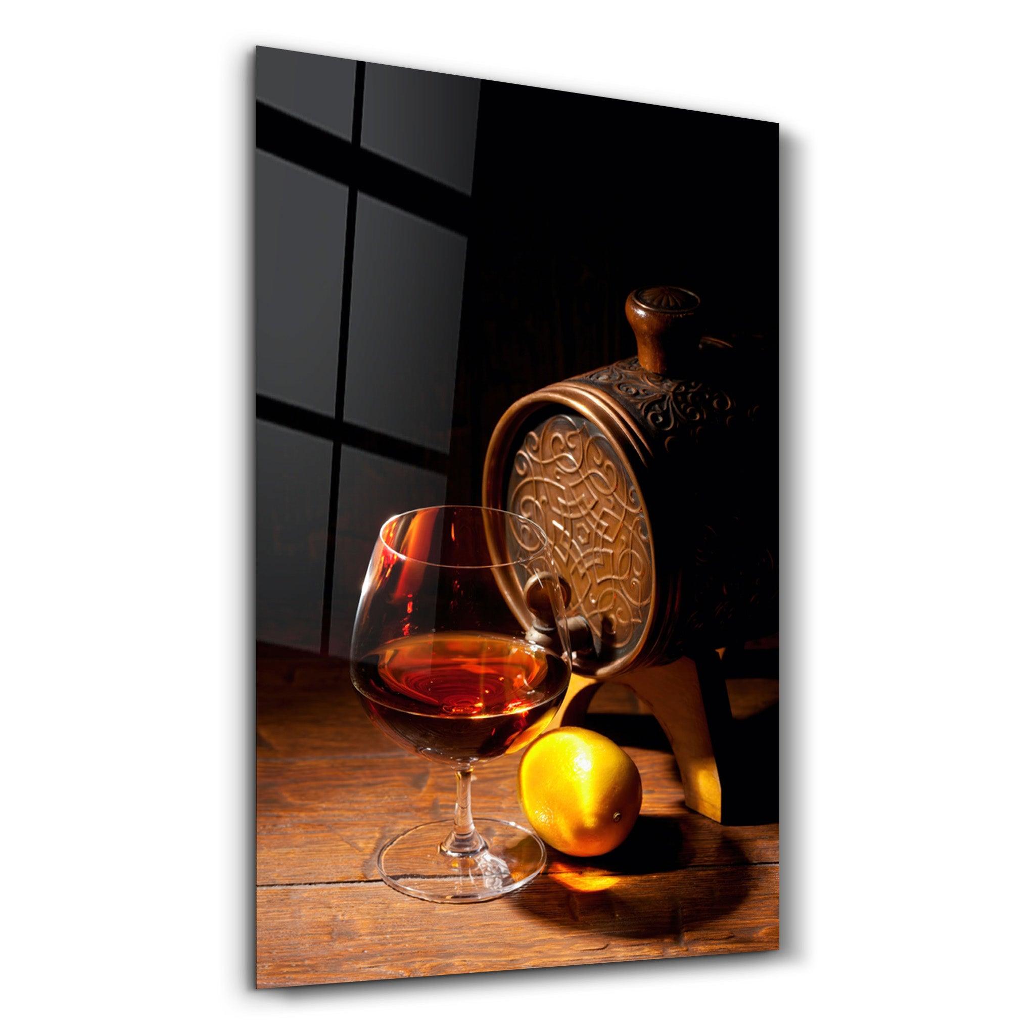 Bourbon | Glass Wall Art - Artdesigna