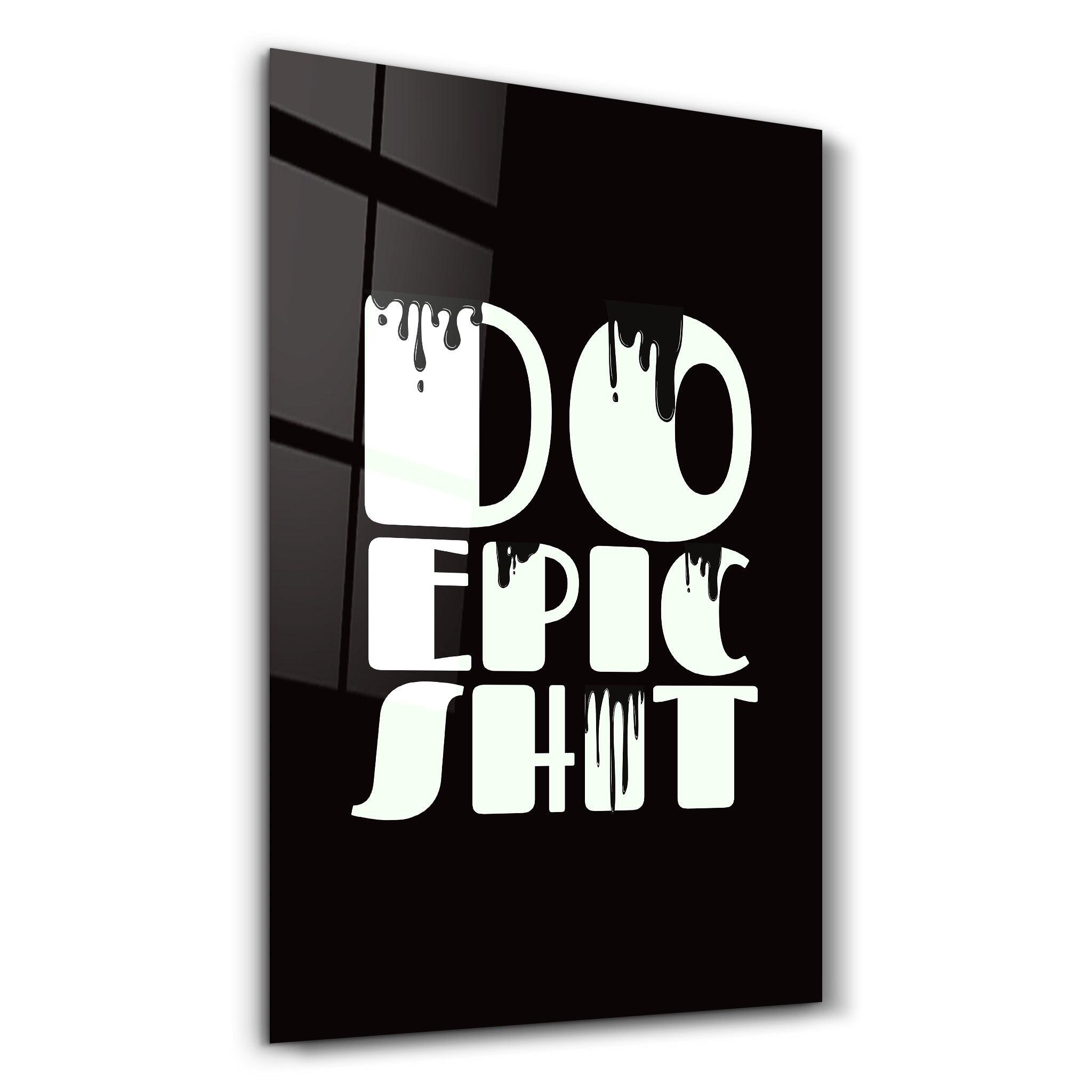 Do Epic X Black | Designers Collection Glass Wall Art - Artdesigna