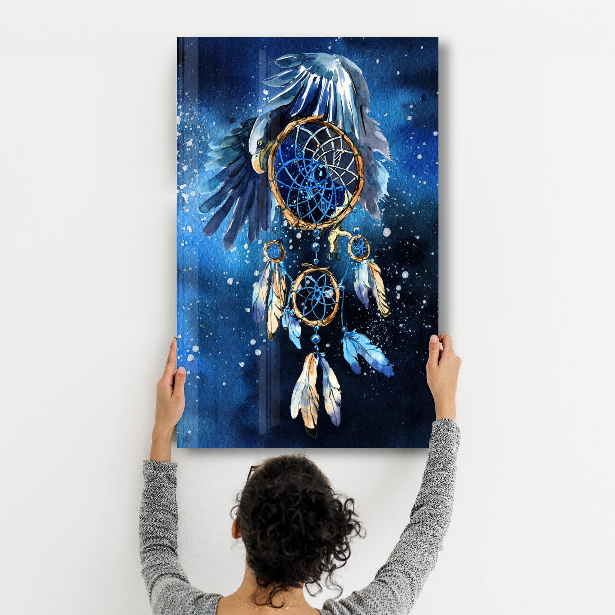 The Dream Catcher | Glass Wall Art - Artdesigna