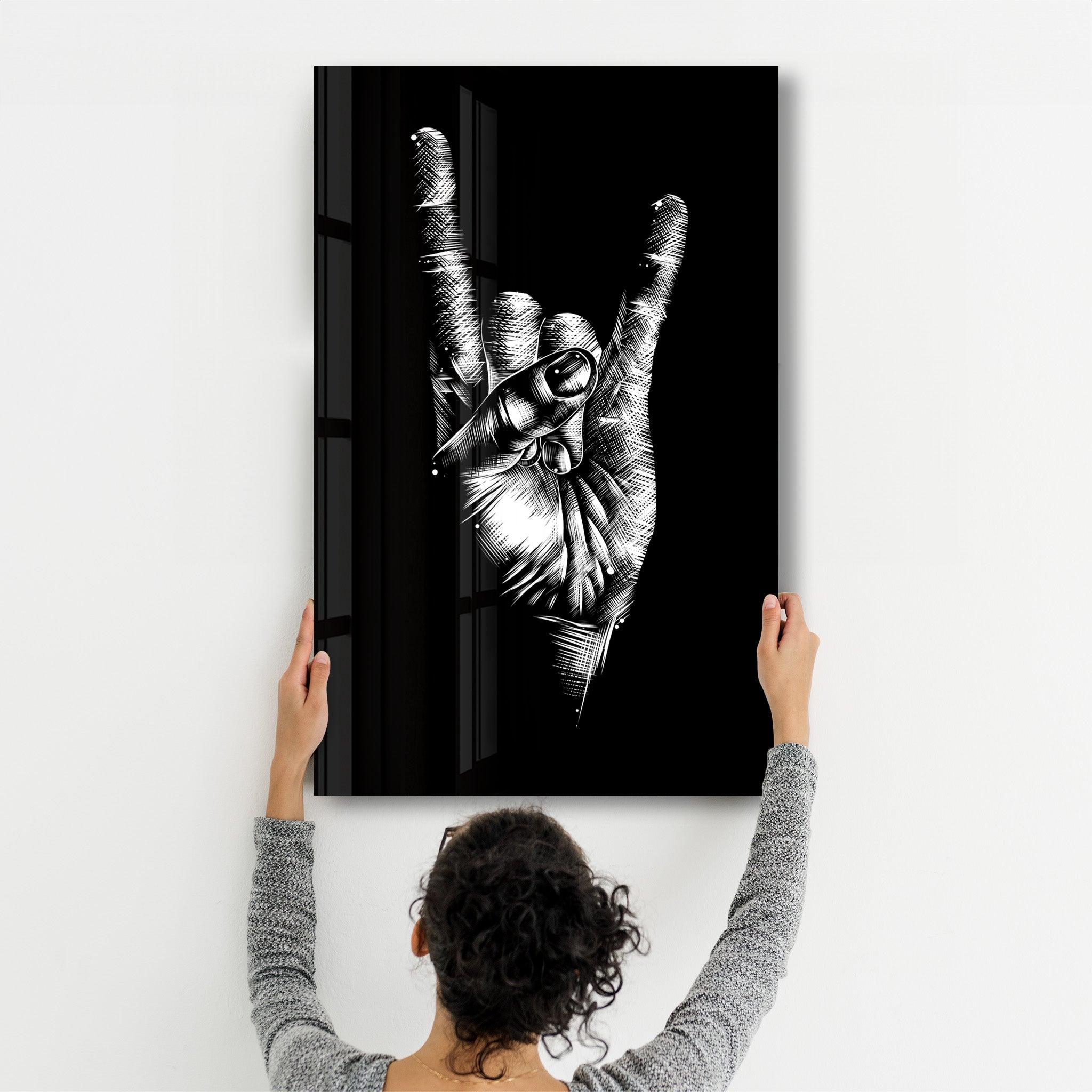 Forever Rock N Roll | Glass Wall Art - Artdesigna