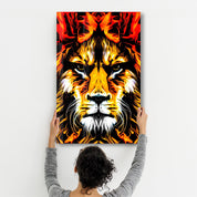 The Big Cat | Glass Wall Art - Artdesigna