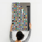 Colorful Dots | GLASS WALL ART - ArtDesigna Glass Printing Wall Art