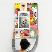 Retro Magazine Covers-10 - Glass Wall Art - Artdesigna