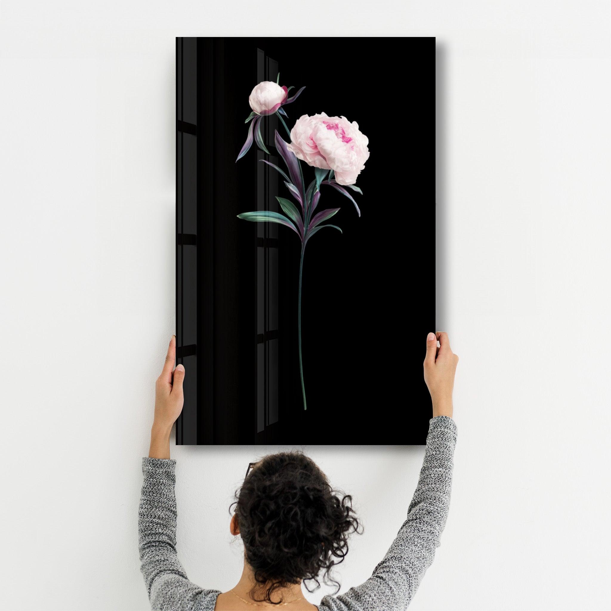 Ethereal Grace | Glass Wall Art - Artdesigna