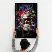 Cool Skull | Glass Wall Art - Artdesigna