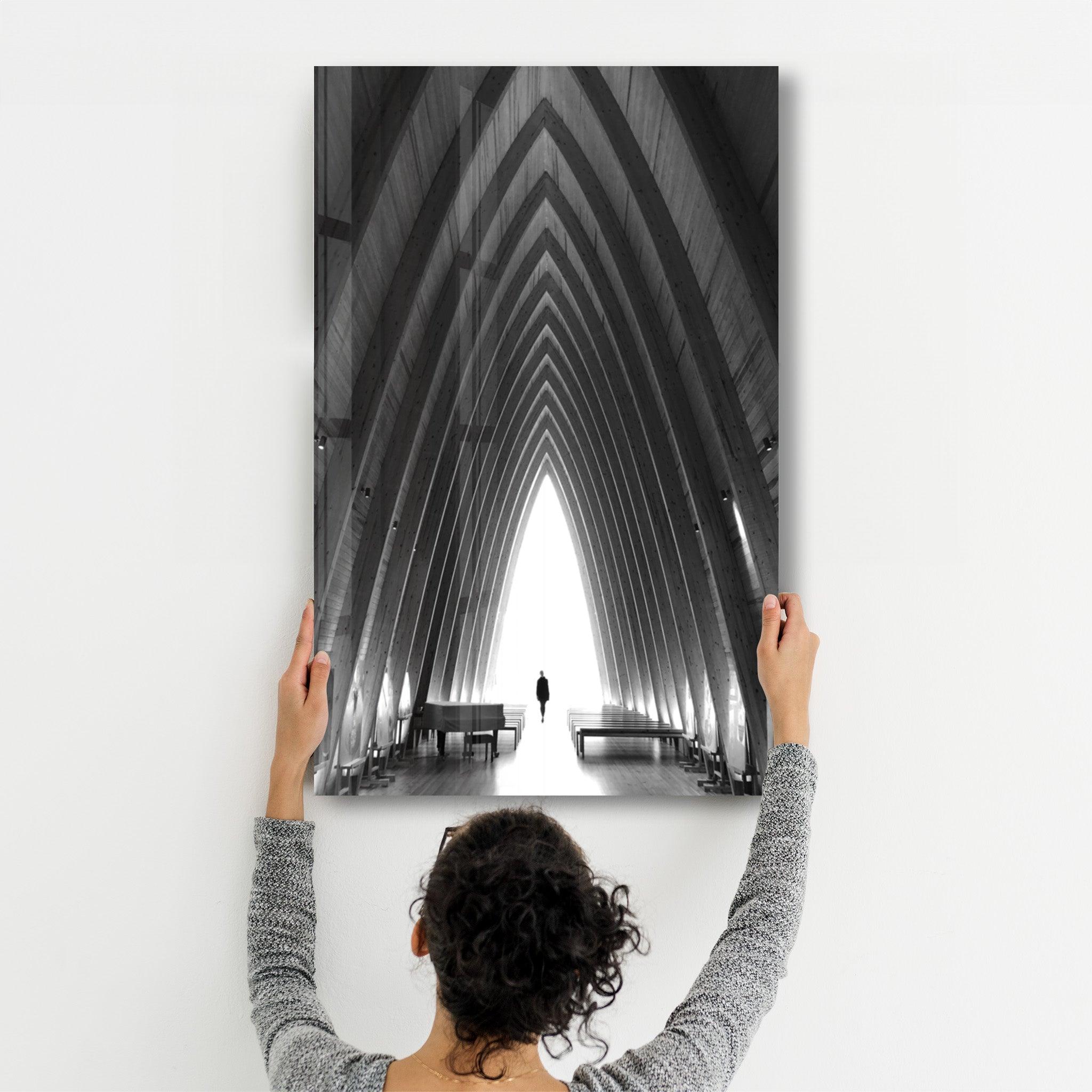 Light at the End | Glass Wall Art - Artdesigna