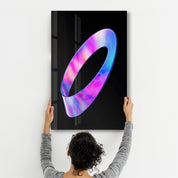 Ring of Rainbow | Designer's Collection Glass Wall Art - Artdesigna