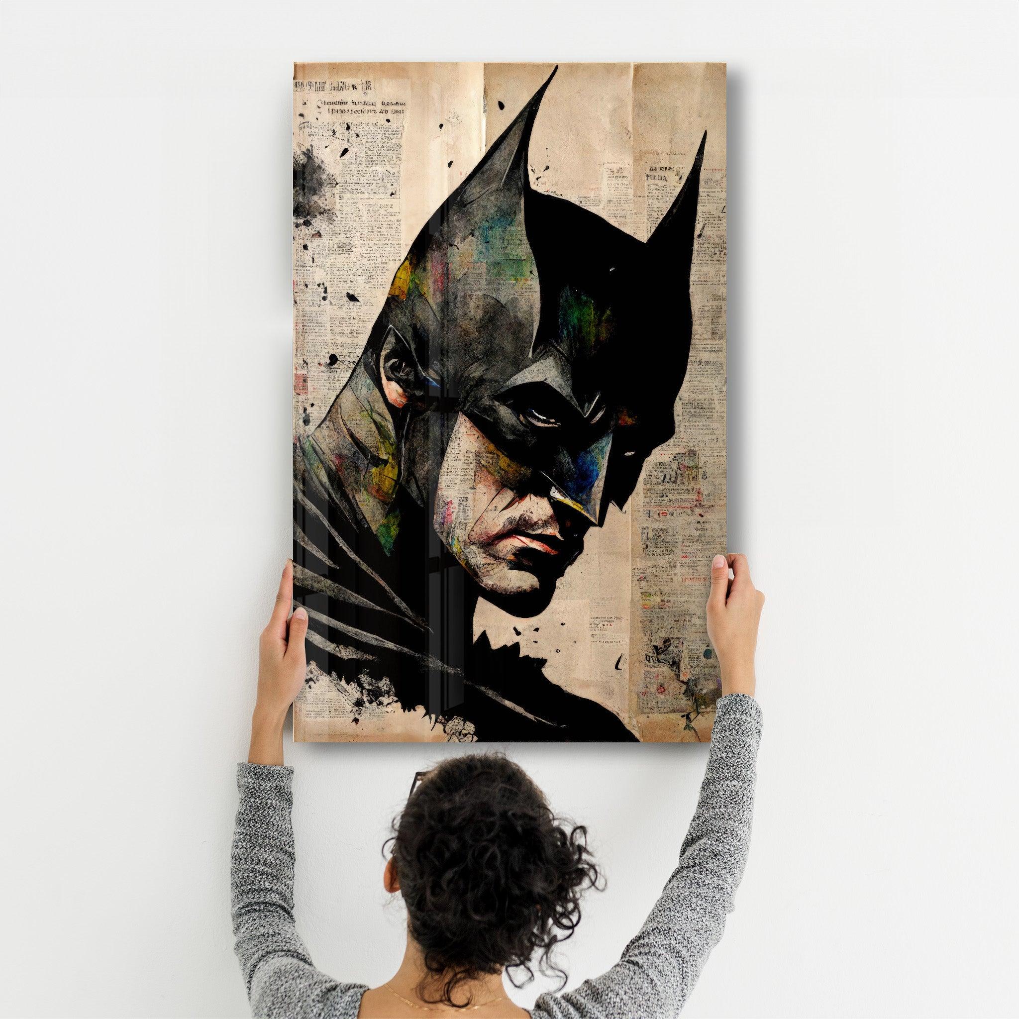 Bat Redesigned | Designer's Collection Glass Wall Art - Artdesigna