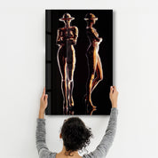 RoboGirlz3 | Designer's Collection Glass Wall Art - Artdesigna