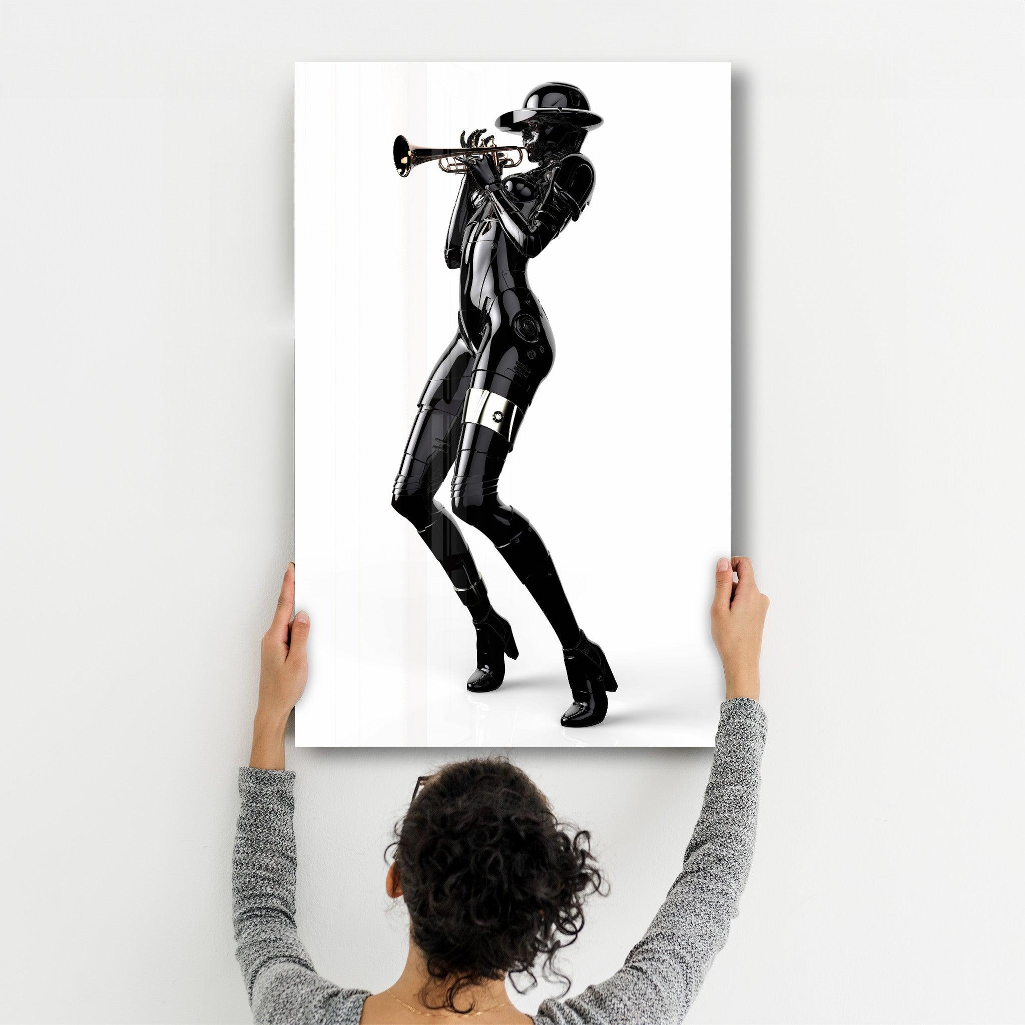 RoboGirlz4 | Designer's Collection Glass Wall Art - Artdesigna