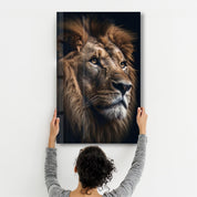 The King | Designers Collection Glass Wall Art - Artdesigna