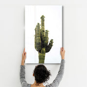 Giant Cactus | Glass Wall Art - Artdesigna