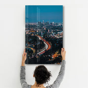 Hollywood Bowl Overlook, USA | Glass Wall Art - Artdesigna