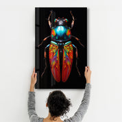 Mystic Bug | Designers Collection Glass Wall Art - Artdesigna