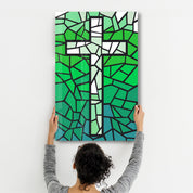 Cross | Designers Collection Glass Wall Art - Artdesigna