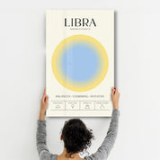 Libra - Aura Collection | Zodiac Glass Wall Art - Artdesigna