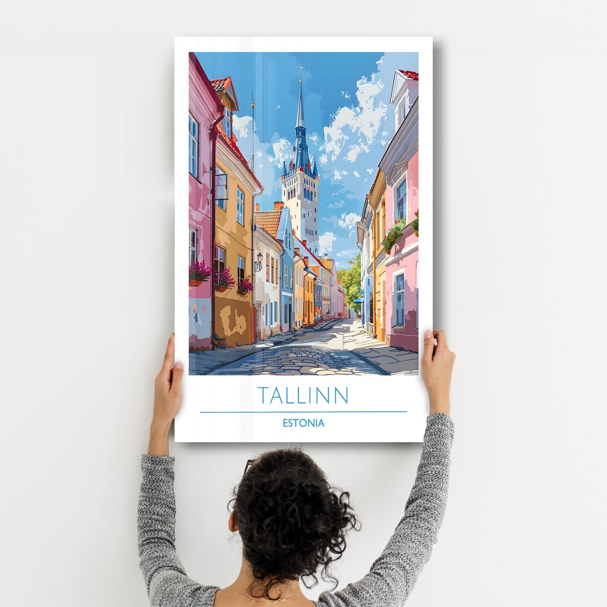 Talinn Estonia-Travel Posters | Glass Wall Art - Artdesigna