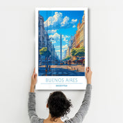 Buenos Aires Argentina 1-Travel Posters | Glass Wall Art - Artdesigna