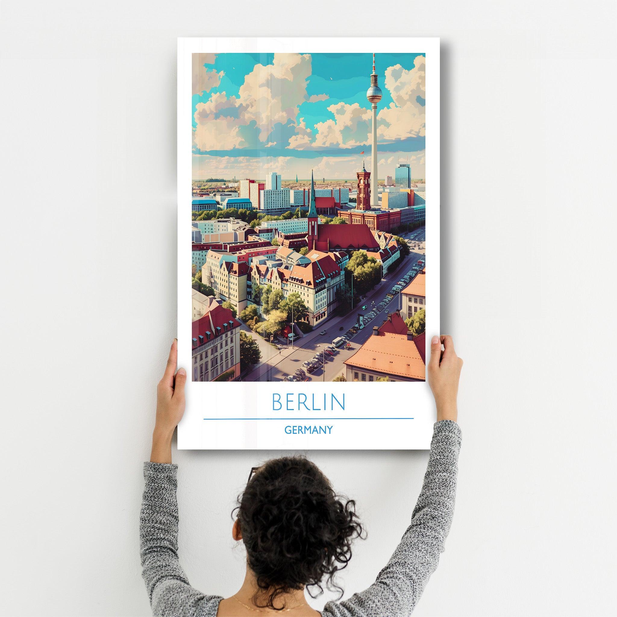 Berlin Germany 2-Travel Posters | Glass Wall Art - Artdesigna