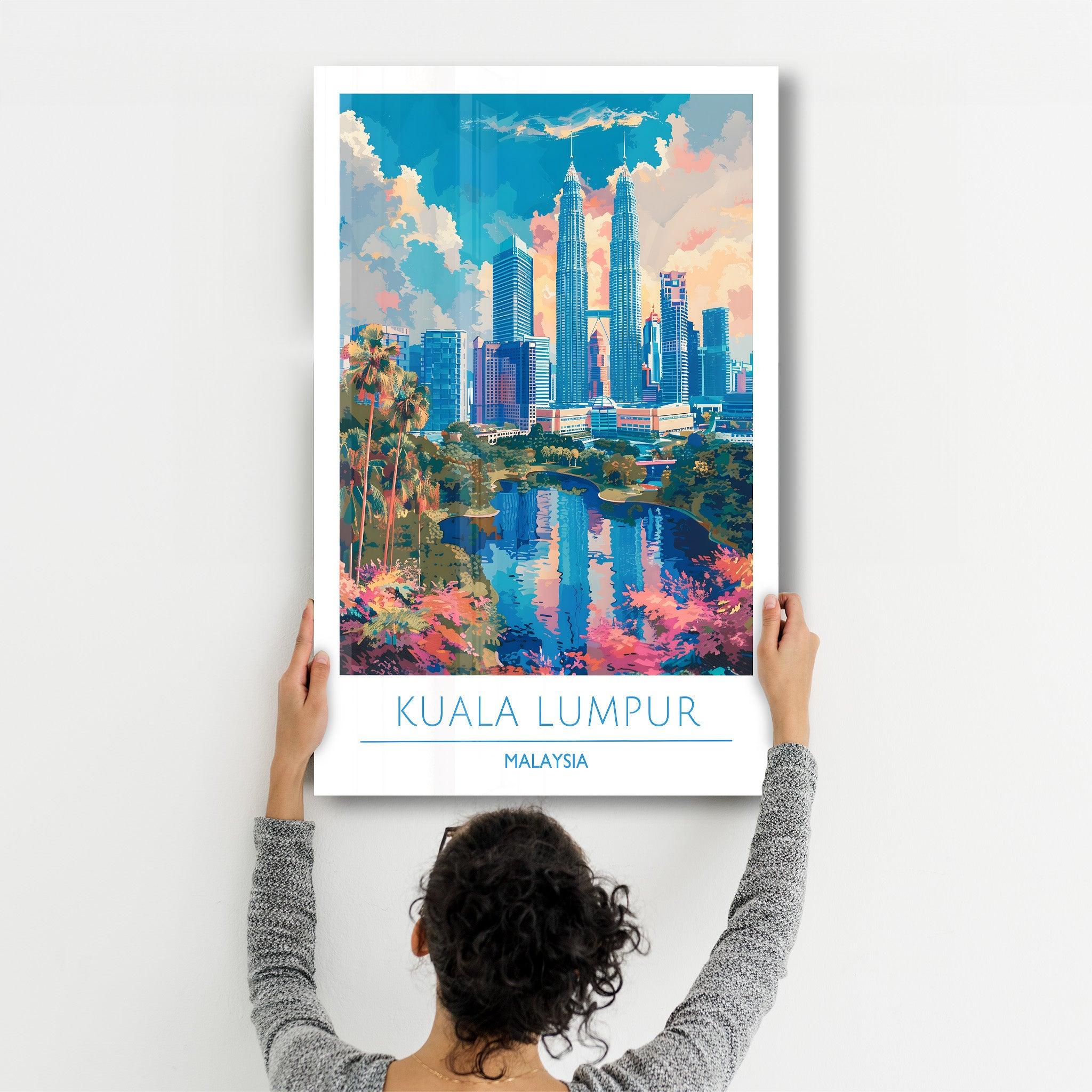 Kuala Lumpur Malaysia-Travel Posters | Glass Wall Art - Artdesigna