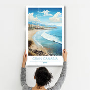 Gran Canaria Spain-Travel Posters | Glass Wall Art - Artdesigna