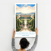 Schonbrunn Palace-Vienna Austria-Travel Posters | Glass Wall Art - Artdesigna