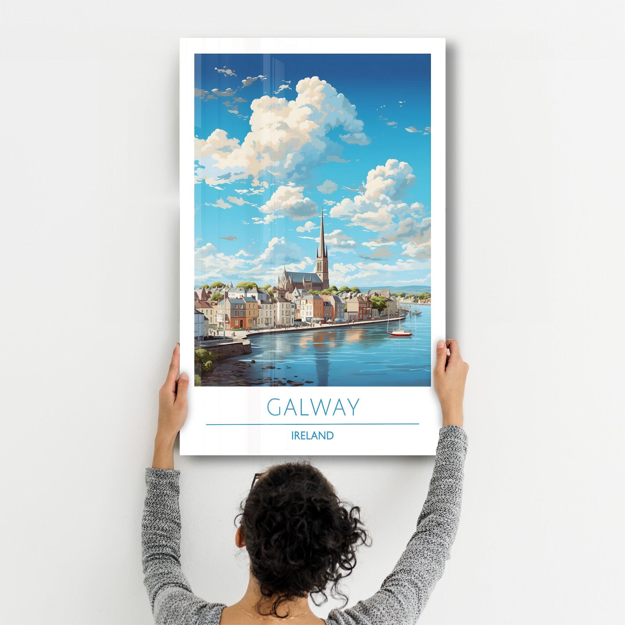 Galway Ireland-Travel Posters | Glass Wall Art - Artdesigna