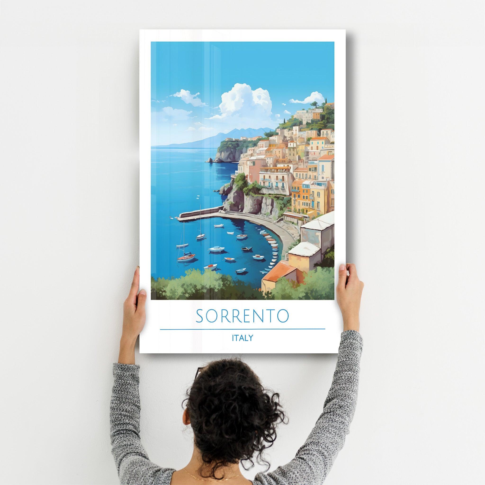 Sorrento Italy-Travel Posters | Glass Wall Art - Artdesigna