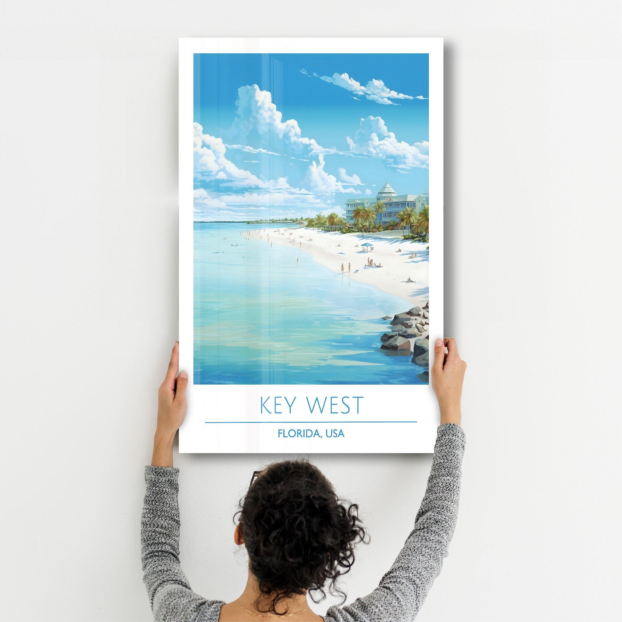 Key West 2-Florida USA-Travel Posters | Glass Wall Art - Artdesigna