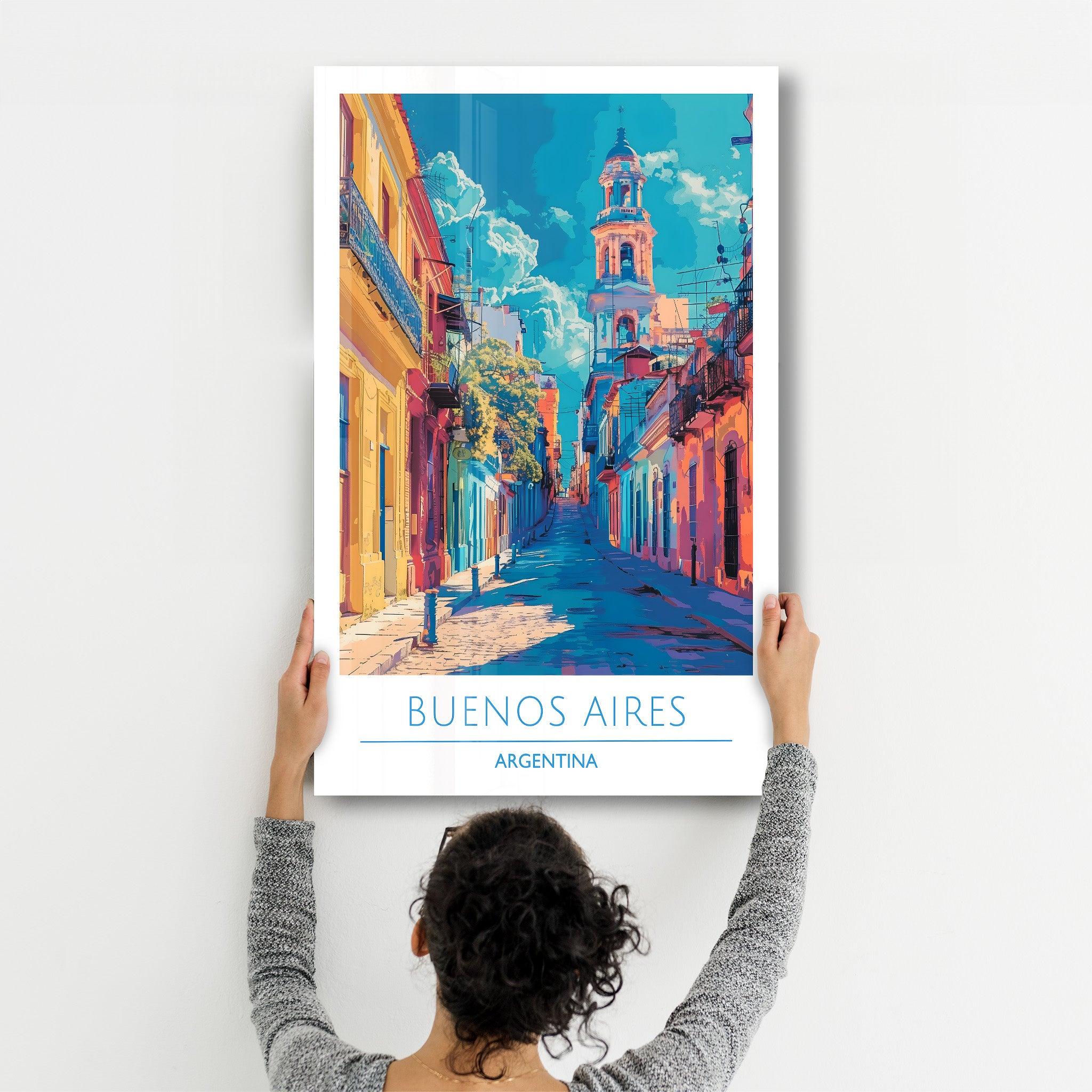 Buenos Aires Argentina 2-Travel Posters | Glass Wall Art - Artdesigna