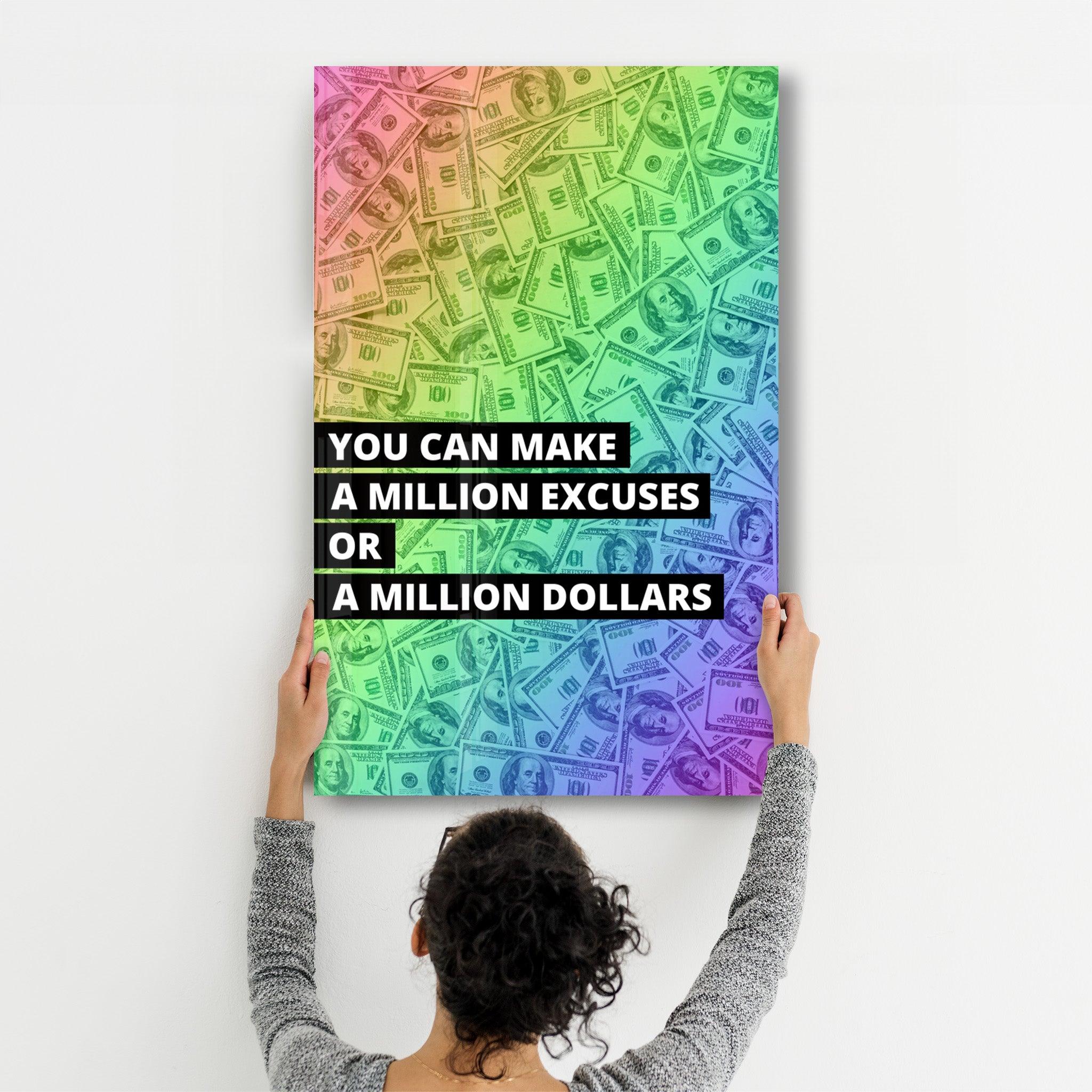 ・"Million Dollars"・Designers Collection Glass Wall Art - ArtDesigna Glass Printing Wall Art