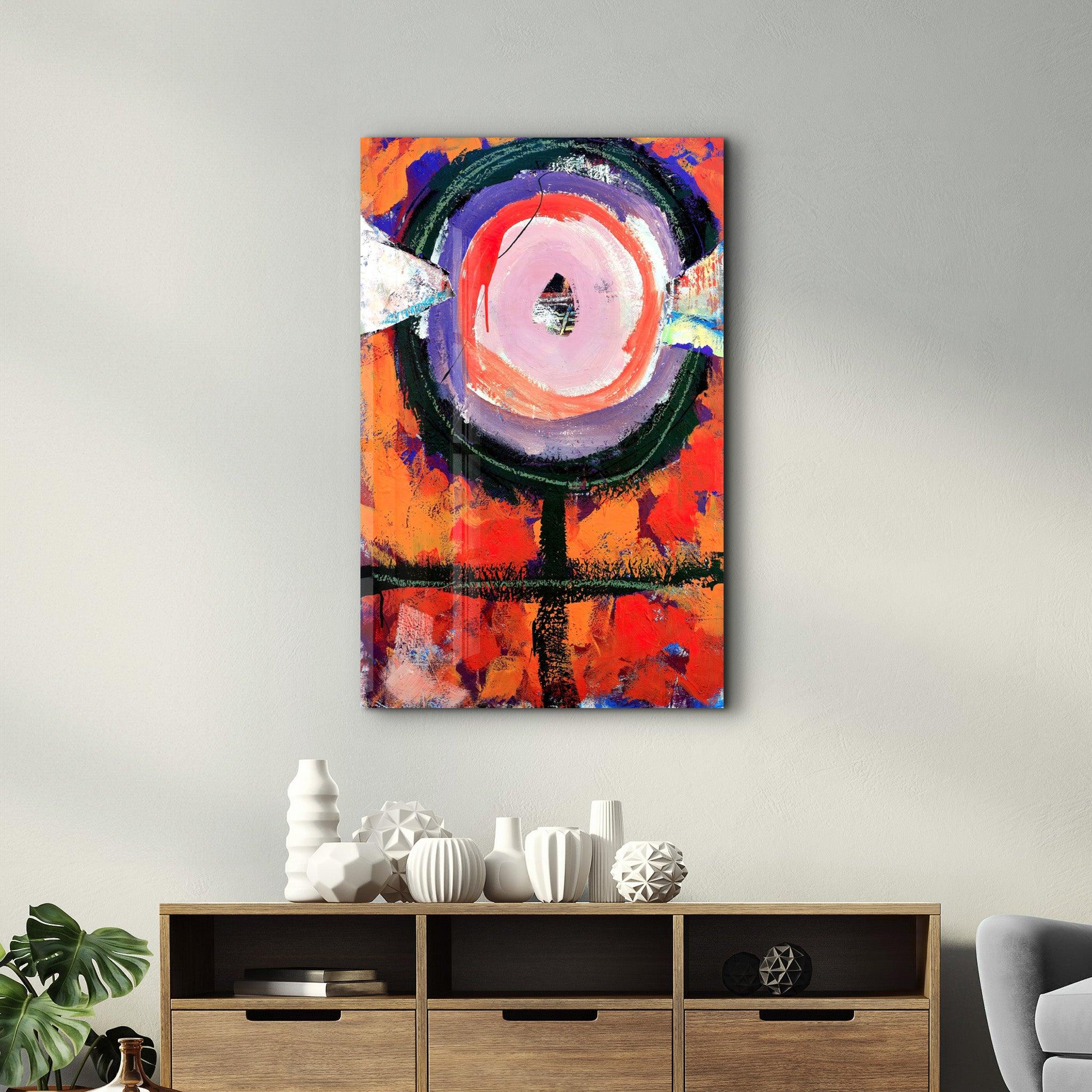 Abstract Eye | Glass Wall Art - Artdesigna